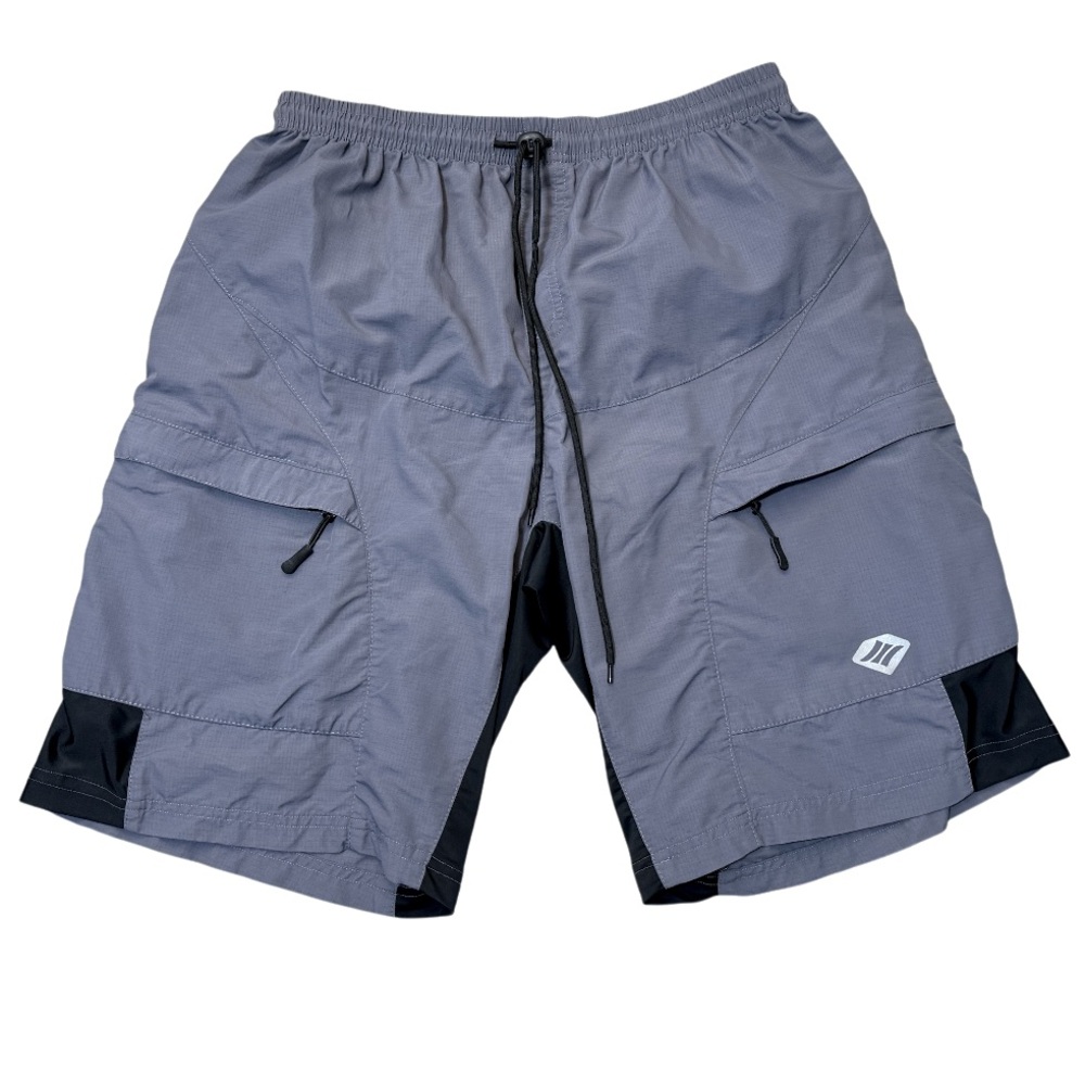 Santic Gray and Black Cycling/Mountain Bike Shorts Men’s Size XL